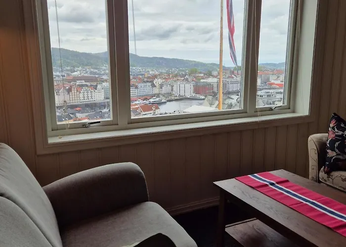 Leilighet Penthouse With Garden And Amazing View, Bergen